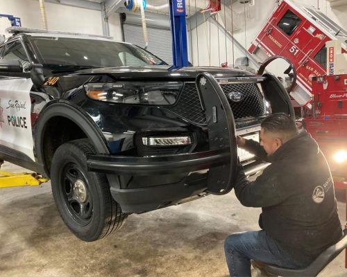 Auto Action Mechanic is fixing the customer's vehicle